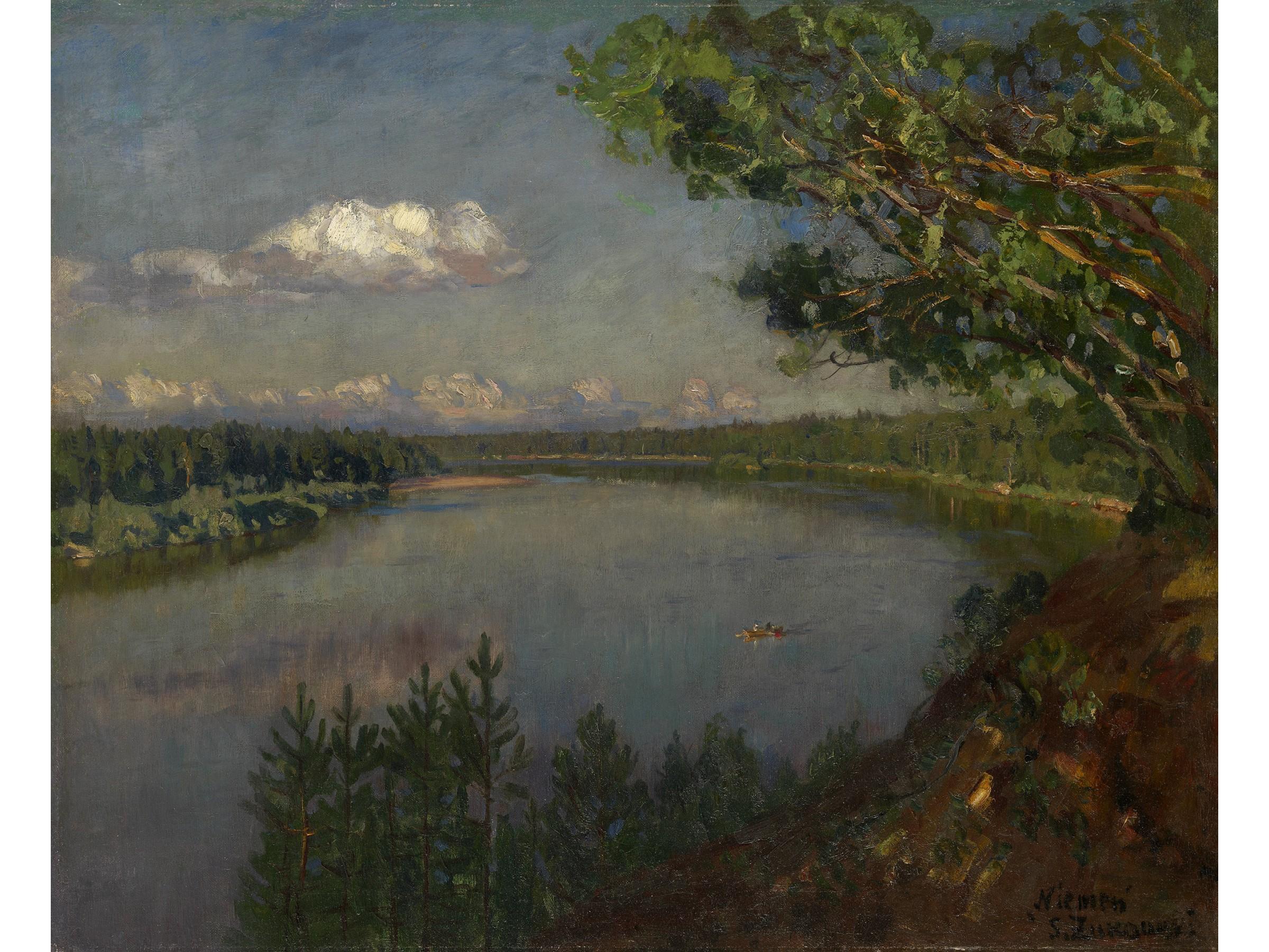 zhukovsky, stanislav(1875-1944), river neman