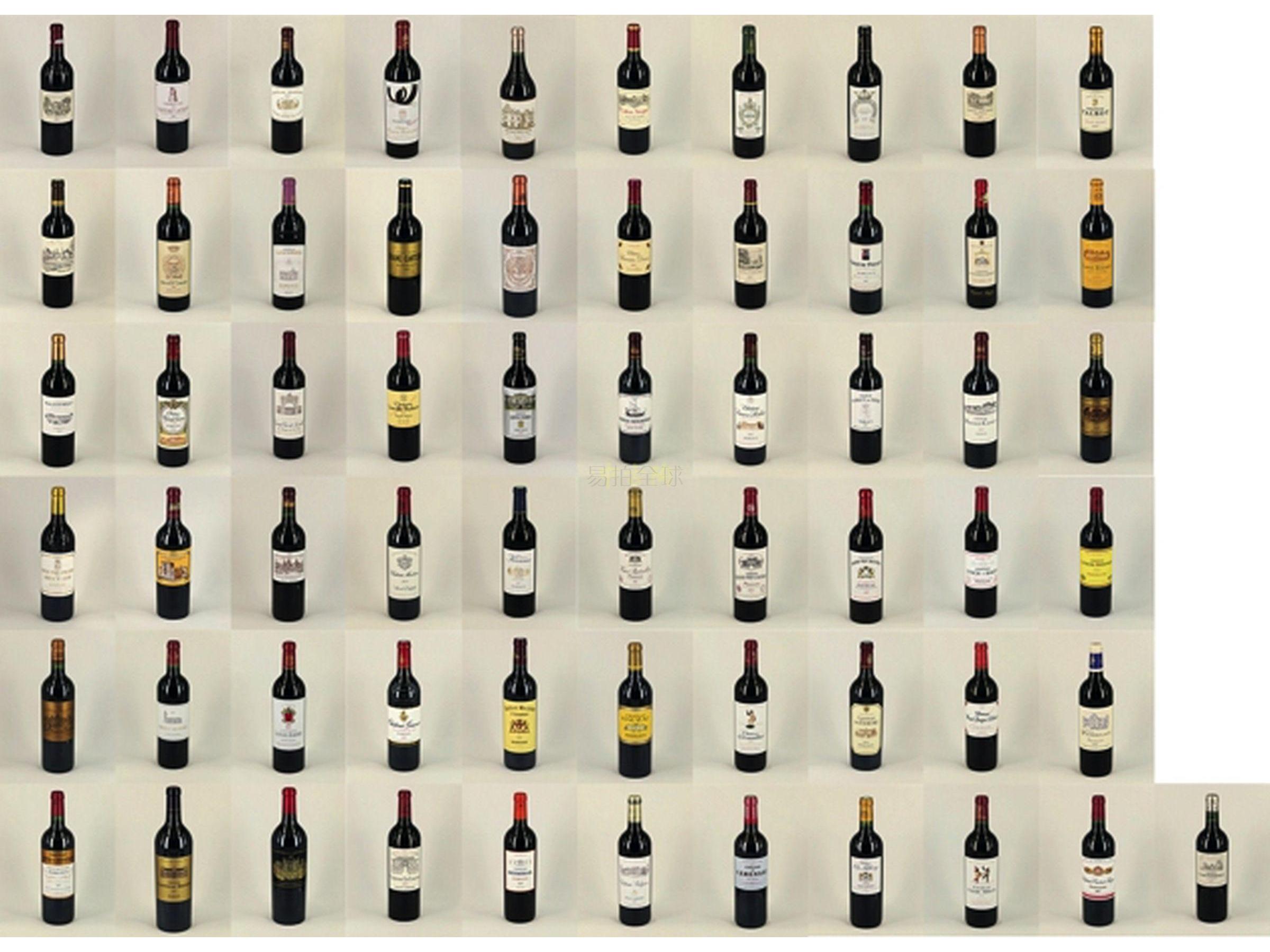 1855列级酒庄61瓶全套2007年份组合