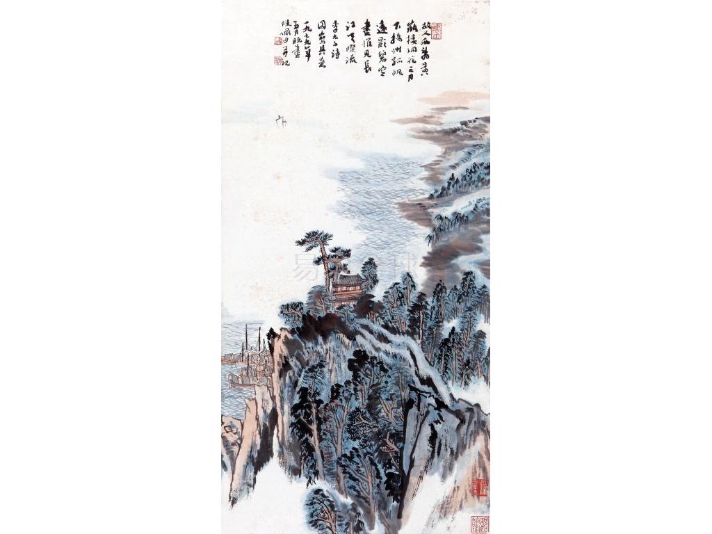 陆俨少 (1909-1993) 李白诗意图