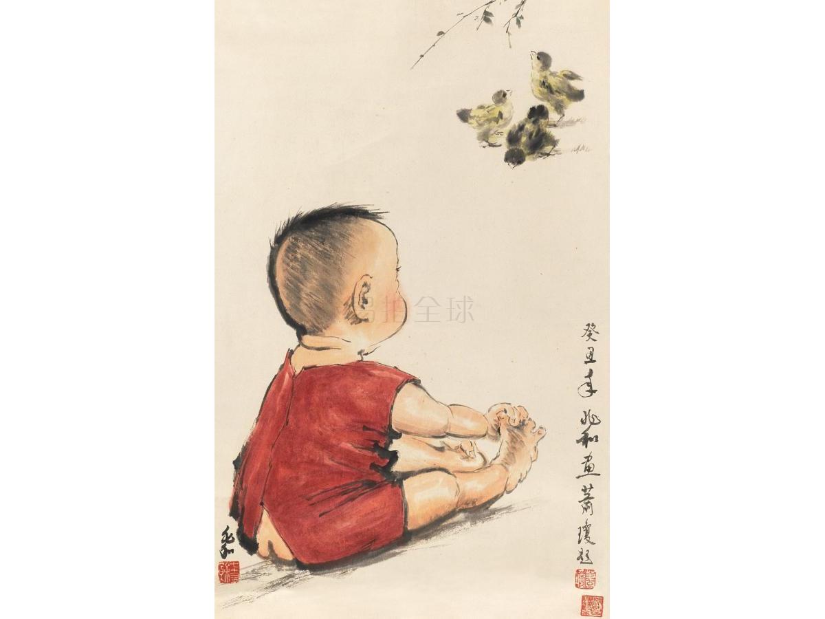 蒋兆和(1904-1986) 童趣