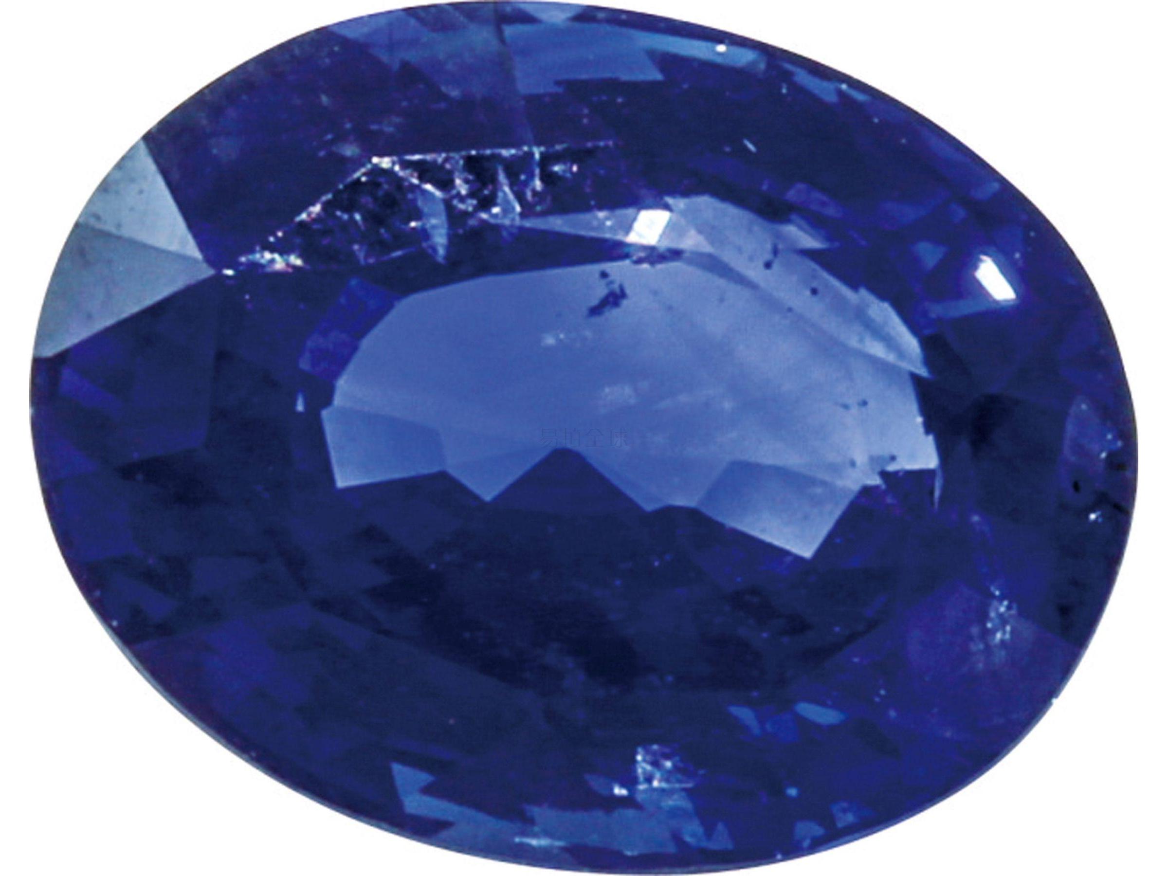 蓝宝石裸石(毛重:4.00ct,尺寸约:10.50*8.40*5.